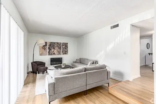 Two-bedroom apartment Living room at The Essex